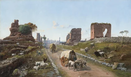 Via Appia på nivå med Quarto Miglio